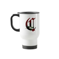 Gothic Rose Monogram C Coffee Mugs