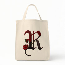 Gothic Rose Monogram R Bag