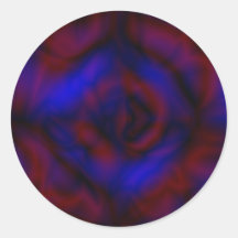Gothic Rose Round Sticker