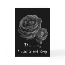 Gothic Roses Valentine Card