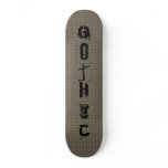 Gothic Rusted Metal Texture Pattern skateboards