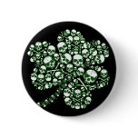 Gothic Shamrock Skulls buttons