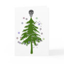 Gothic Skull Christmas Greeting Card