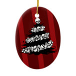 Gothic Skull Garland Tree Ornaments