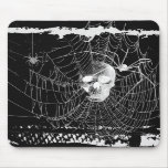 Gothic Skull Spider Web Mousepad