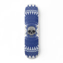 Gothic Skull Tribal Fractal Design: Skateboard #9