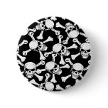 GOTHIC SKULLS CROSSBONES PATTERN buttons