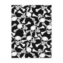 GOTHIC SKULLS CROSSBONES PATTERN POST CARDS