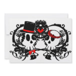 Gothic Skulls Wedding Invitation