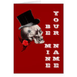 Gothic steampunk valentines day card