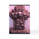 Gothic Tombstone Grey Card