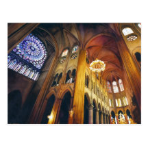 "Gothic Twist" Notre Dame Cathedral Watercolor Post Card