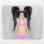 Gothic Valentine Pin Up Mouse Mat