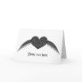 Gothic Winged Love Heart Custom Greeting Card