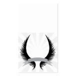 Gothic Wings Crest Design Business Card Template