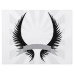 Gothic Wings Crest Design Full Color Flyer