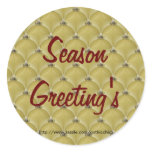 GothicChicz  Season Greeting's Round Sticker