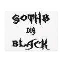 Goths Dig Black postcards