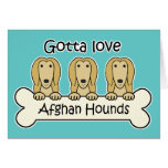 Gotta Love Afghan Hounds cards