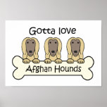 Gotta Love Afghan Hounds posters