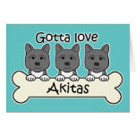 Gotta Love Akitas cards