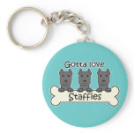 Gotta Love Staffies keychains