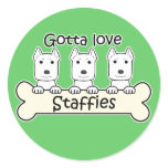 Gotta Love Staffies Stickers