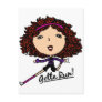 Gotta Run Go Girl Original Postcard
