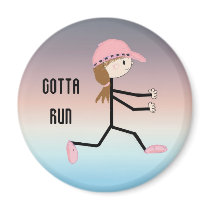 Gotta Run Refrigerator Magnet