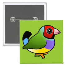 Gouldian Finch Pins