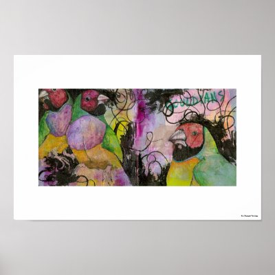 Gouldian Finches Print by arteyes