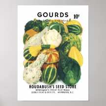 Gourds Vintage Seed Packet Print
