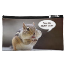 Gourmet Chef Chipmunk Picture Cosmetic Bags