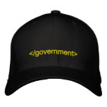 Government End Tag Embroidered Baseball Caps