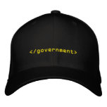 Government End Tag Embroidered Hats