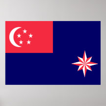 Government Ensign Of Singapore, Sierra Leone Poster