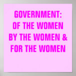 GOVERNMENT FOR WOMEN posters