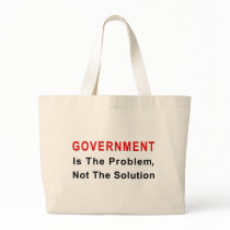 Government Is The Problem Canvas Bags