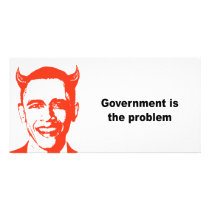 Government is the problem photo greeting card