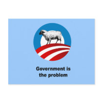 Government is the problem post card