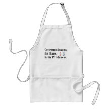 Government loves me aprons