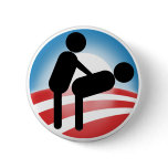 Government Obama Style Pinback Button