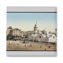 Government place, Algiers, Algeria vintage Photoch Magnets