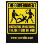 Government Warning Customisable Flyers
