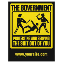 Government Warning Customisable Flyers