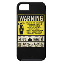 Government Warning Label Case iPhone 5 Case