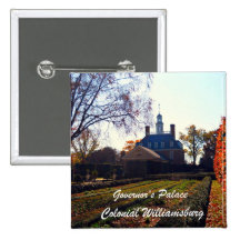 Governor's Palace, Colonial Williamsburg Pinback Buttons
