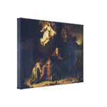 Govert Flinck - Manoah victims Gallery Wrap Canvas