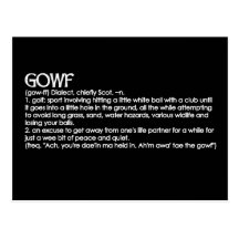 Gowf Post Card