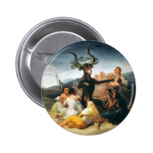 Goya Witches Sabbath Button